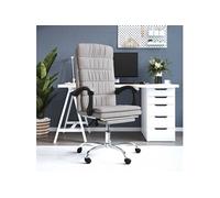 Fauteuil inclinable de bureau Taupe Tissu