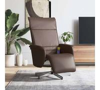 Fauteuil Inclinable de Massage avec Repose-pieds Siège Noir Similicuir vidaXL