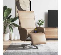 Vidaxl Fauteuil Inclinable De Massage Repose-Pieds Cappuccino
