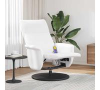 Fauteuil Inclinable de Massage avec Repose-pieds Siège Noir Similicuir vidaXL