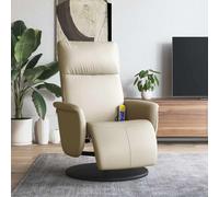 Fauteuil Inclinable de Massage avec Repose-pieds Siège Noir Similicuir vidaXL