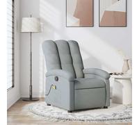 Fauteuil Inclinable de Massage Chaise de Relaxation Siège Noir Tissu vidaXL