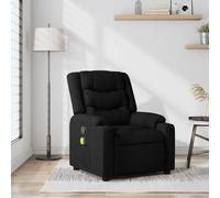 Fauteuil Inclinable de Massage Chaise de Relaxation Siège Noir Tissu vidaXL