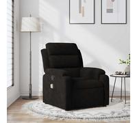Fauteuil Inclinable de Massage Chaise de Relaxation Vert Foncé Velours vidaXL