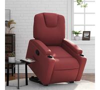 Fauteuil Inclinable de Massage Chaise Salle de Séjour Noir Similicuir vidaXL