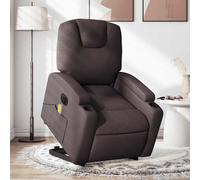 Fauteuil Inclinable de Massage Chaise Siège Salon Vert Foncé Tissu vidaXL