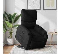 vidaXL Fauteuil inclinable électrique tissu noir