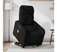 vidaXL Fauteuil inclinable électrique noir tissu