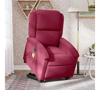 vidaXL Fauteuil inclinable de massage électrique velours gris clair