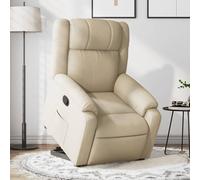 Fauteuil Inclinable de Massage Électrique Chaise Siège Gris Foncé Tissu vidaXL