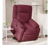 Fauteuil Inclinable de Massage Électrique Chaise Siège Gris Foncé Tissu vidaXL