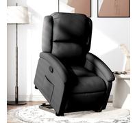 vidaXL Fauteuil inclinable électrique, dossier et repose-pied réglables, noir tissu