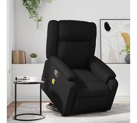 Fauteuil Inclinable de Massage Électrique Chaise Siège Gris Similicuir vidaXL