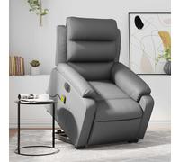Fauteuil Inclinable de Massage Électrique Chaise Siège Noir Similicuir vidaXL