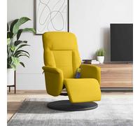 Fauteuil Inclinable de Massage Repose-pied Chaise Vert Foncé Velours vidaXL
