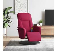 Fauteuil Inclinable de Massage Repose-pied Chaise Vert Foncé Velours vidaXL