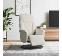 Fauteuil Inclinable de Massage Repose-pied Chaise Vert Foncé Velours vidaXL