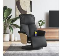 Fauteuil Inclinable de Massage Repose-pieds Chaise Siège Cappuccino vidaXL