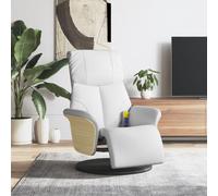 Fauteuil Inclinable de Massage Repose-pieds Chaise Siège Cappuccino vidaXL