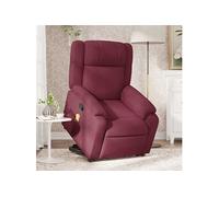 Fauteuil inclinable de massage Rouge bordeaux Tissu3205217