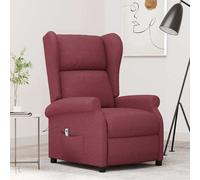 Fauteuil Inclinable Electrique à Oreilles Salle de Séjour Noir Tissu vidaXL