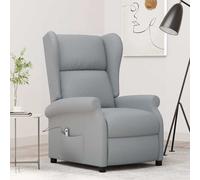 Fauteuil Inclinable Electrique à Oreilles Salle de Séjour Noir Tissu vidaXL