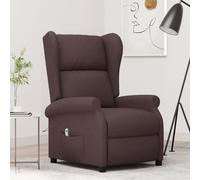 Fauteuil Inclinable Electrique à Oreilles, Fauteuil de Relaxation avec Dossier et Repose-pied, Meuble de Salon Salle de Séjour Intérieur, Marron