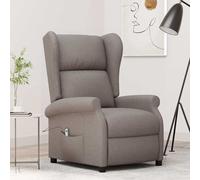 Fauteuil Inclinable Electrique à Oreilles Salle de Séjour Noir Tissu vidaXL