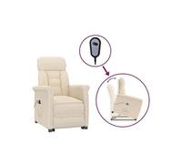 Fauteuil inclinable électrique Beige Microfibre