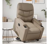 Fauteuil inclinable électrique Cappuccino Similicuir,Fauteuils et chaises,Fauteuils-3204678