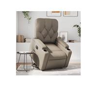 vidaXL Fauteuil Inclinable Électrique, Chaise de Relaxation avec Dossier et Repose-pied Réglables, Siège de Salon Salle de 3204792 Gris G