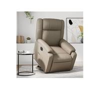 vidaXL Fauteuil inclinable électrique cappuccino similicuir