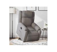 vidaXL Fauteuil inclinable électrique taupe tissu