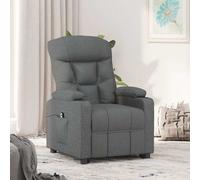 Fauteuil Inclinable Électrique Chaise de Relaxation Releveur Marron Tissu vidaXL