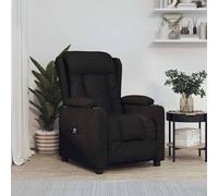 Fauteuil Inclinable Électrique Chaise de Relaxation Releveur Noir Tissu vidaXL