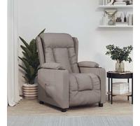 Fauteuil Inclinable Électrique Chaise de Relaxation Releveur Noir Tissu vidaXL