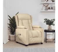Fauteuil Inclinable Électrique Chaise de Relaxation Releveur Noir Tissu vidaXL
