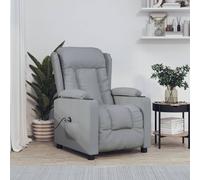 Vidaxl Fauteuil Inclinable Électrique Gris Clair Tissu Gris
