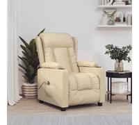 Fauteuil Inclinable Électrique Chaise de Relaxation Releveur Noir Tissu vidaXL