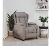 Fauteuil Inclinable Électrique Chaise de Relaxation Releveur Noir Tissu vidaXL