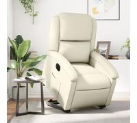 Vidaxl Fauteuil Inclinable Crème Similicuir