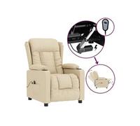 Fauteuil Inclinable Électrique Chaise de Relaxation Releveur Noir Tissu vidaXL