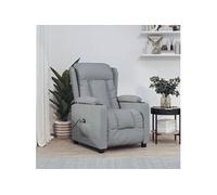 Vidaxl Fauteuil Inclinable Électrique Gris Clair Tissu Gris