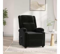 Fauteuil Inclinable Electrique Fauteuil de Relaxation Gris Foncé Velours vidaXL