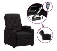 Fauteuil Inclinable Electrique Fauteuil de Relaxation Noir Similicuir vidaXL