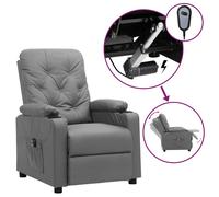 Fauteuil Inclinable Electrique Fauteuil de Relaxation Noir Similicuir vidaXL