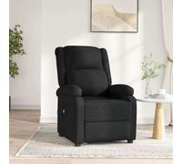 Fauteuil inclinable électrique Noir Tissu