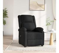 Fauteuil Inclinable Electrique Fauteuil de Relaxation Salon Noir Tissu vidaXL