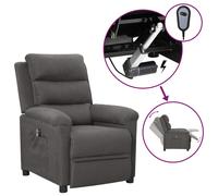 Fauteuil Inclinable Electrique Fauteuil de Relaxation Salon Taupe Tissu vidaXL