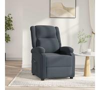 Fauteuil Inclinable Electrique Fauteuil de Relaxation Vert Foncé Velours vidaXL